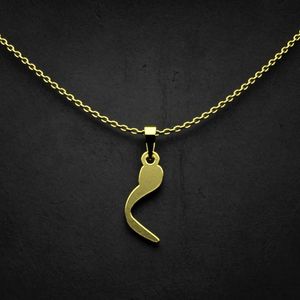 گردنبند طلا 18 عیار زنانه گالری طلا توسطی مدل حرف م کد 34872d