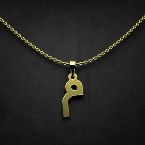 گردنبند طلا 18 عیار زنانه گالری طلا توسطی مدل حرف م کد 725b0f