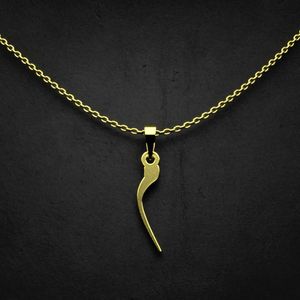 گردنبند طلا 18 عیار زنانه گالری طلا توسطی مدل حرف م کد a6af1d