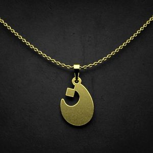 گردنبند طلا 18 عیار زنانه گالری طلا توسطی مدل حرف ن کد bb3772