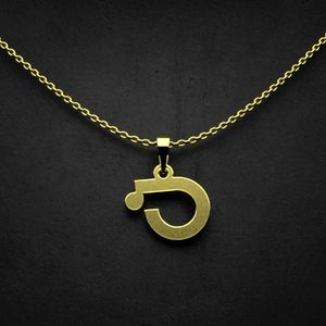 گردنبند طلا 18 عیار زنانه گالری طلا توسطی مدل حرف ن کد dcda39