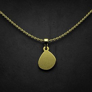 گردنبند طلا 18 عیار زنانه گالری طلا توسطی مدل حرف ه کد 36e9c2