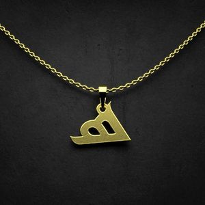 گردنبند طلا 18 عیار زنانه گالری طلا توسطی مدل حرف ه کد b61b5a