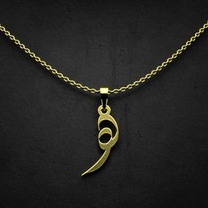 گردنبند طلا 18 عیار زنانه گالری طلا توسطی مدل حرف ه کد e8b108