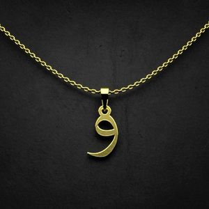 گردنبند طلا 18 عیار زنانه گالری طلا توسطی مدل حرف و کد 122e6a