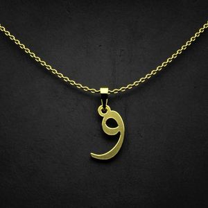 گردنبند طلا 18 عیار زنانه گالری طلا توسطی مدل حرف و کد 884444