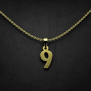 گردنبند طلا 18 عیار زنانه گالری طلا توسطی مدل حرف و کد aa7d2b
