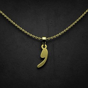 گردنبند طلا 18 عیار زنانه گالری طلا توسطی مدل حرف و کد dd4083