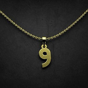 گردنبند طلا 18 عیار زنانه گالری طلا توسطی مدل حرف و کد defb3f