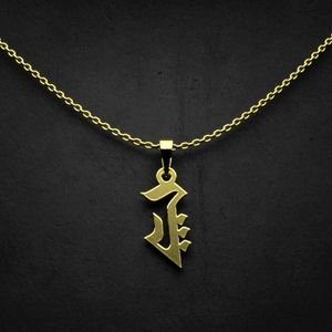 گردنبند طلا 18 عیار زنانه گالری طلا توسطی مدل حرف پ کد f357b9