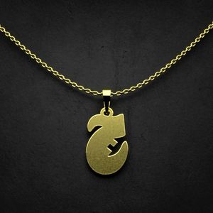گردنبند طلا 18 عیار زنانه گالری طلا توسطی مدل حرف چ کد 02e381
