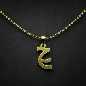 گردنبند طلا 18 عیار زنانه گالری طلا توسطی مدل حرف چ کد 8cc0b5