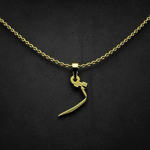 گردنبند طلا 18 عیار زنانه گالری طلا توسطی مدل حرف ژ کد 0d137c