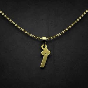 گردنبند طلا 18 عیار زنانه گالری طلا توسطی مدل حرف ژ کد 1fe3c1