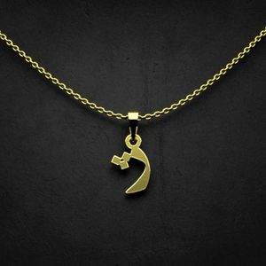 گردنبند طلا 18 عیار زنانه گالری طلا توسطی مدل حرف ژ کد 20942c