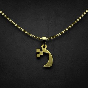 گردنبند طلا 18 عیار زنانه گالری طلا توسطی مدل حرف ژ کد 533fe0