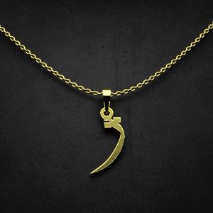 گردنبند طلا 18 عیار زنانه گالری طلا توسطی مدل حرف ژ کد 68c5f8