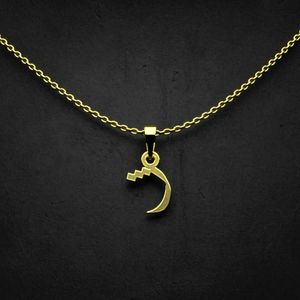 گردنبند طلا 18 عیار زنانه گالری طلا توسطی مدل حرف ژ کد 6fa847