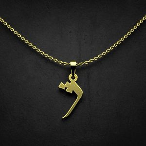 گردنبند طلا 18 عیار زنانه گالری طلا توسطی مدل حرف ژ کد 746b16