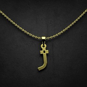 گردنبند طلا 18 عیار زنانه گالری طلا توسطی مدل حرف ژ کد fa475a