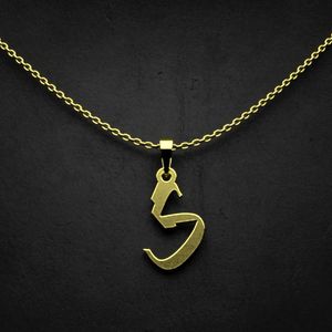 گردنبند طلا 18 عیار زنانه گالری طلا توسطی مدل حرف گ کد 527141