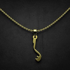 گردنبند طلا 18 عیار زنانه گالری طلا توسطی مدل حرف گ کد 77998e