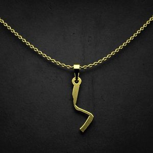 گردنبند طلا 18 عیار زنانه گالری طلا توسطی مدل حرف گ کد 8d07b7
