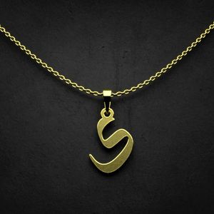 گردنبند طلا 18 عیار زنانه گالری طلا توسطی مدل حرف ی کد 1cc84c