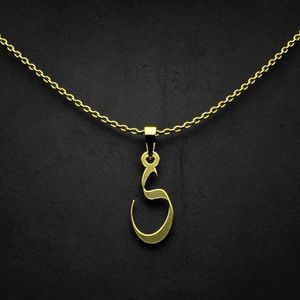 گردنبند طلا 18 عیار زنانه گالری طلا توسطی مدل حرف ی کد 7d3762