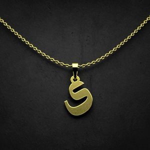 گردنبند طلا 18 عیار زنانه گالری طلا توسطی مدل حرف ی کد ed2cdf