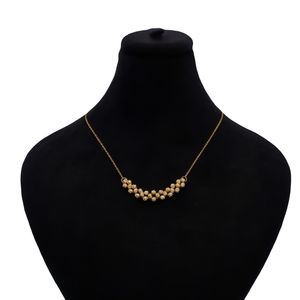 گردنبند طلا کم اجرت 18 عیار زنانه با زنجیر البرنادو ناریا مدل بیوتی کد me6 3