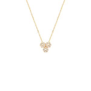 گردنبند طلا کم اجرت 18 عیار زنانه با زنجیر حلقه‌ای (فلامینگو) سایا گلد مدل ماهین کد wn1545