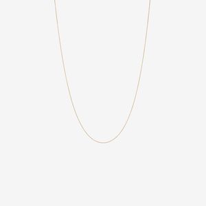 گردنبند طلا کم اجرت 18 عیار زنانه با زنجیر حلقه‌ای (فلامینگو) سوتیکو مدل قلمدانی 0.25
