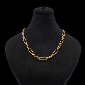 گردنبند طلا کم اجرت 18 عیار زنانه با زنجیر حلقه‌ای (فلامینگو) ناریا مدل البرنادو کد m2 5
