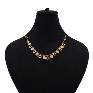 گردنبند طلا کم اجرت 18 عیار زنانه با زنجیر حلقه‌ای (فلامینگو) ناریا مدل بیوتی کد me6 7