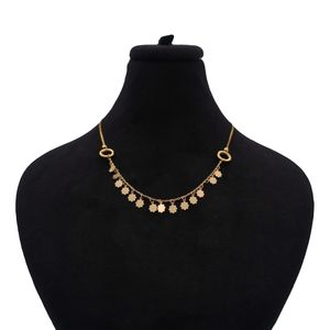 گردنبند طلا کم اجرت 18 عیار زنانه با زنجیر حلقه‌ای (فلامینگو) ناریا مدل مشبک کد me6 6