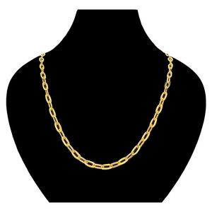 گردنبند طلا کم اجرت 18 عیار زنانه با زنجیر طرح هرمس دوست خوب مدل dk786