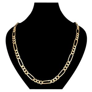 گردنبند طلا کم اجرت 18 عیار زنانه با زنجیر فیگارو دوست خوب مدل dk996 48