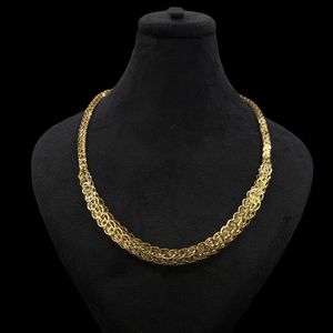 گردنبند طلا کم اجرت 18 عیار زنانه ناریا مدل پولکی کد b30