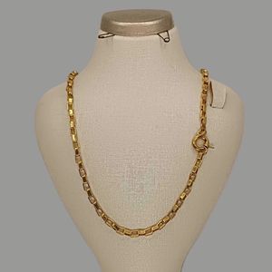گردنبند طلا کم اجرت 18 عیار زنانه گالری طلای ونوسام مدل آجری کد vnd50c