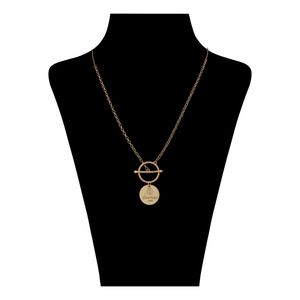 گردنبند طلا کم اجرت 18 عیار زنانه گلدم مدل pe 3070008