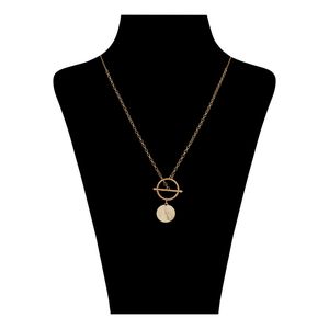 گردنبند طلا کم اجرت 18 عیار زنانه گلدم مدل pe 39005