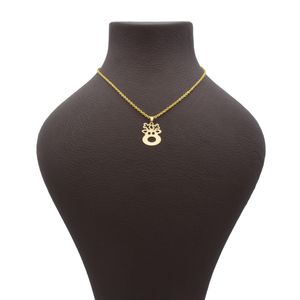 گردنبند طلای 18 عیار دخترانه  مدل p954 طرح گوزن