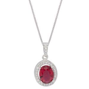 گردنبند نقره زنانه بهارگالری طرح تلما کد 405001 oval