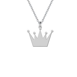 گردنبند نقره زنانه ترمه 1 طرح تاج کد e599