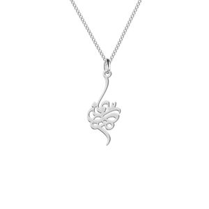 گردنبند نقره زنانه ترمه 1 طرح سمانه کد l350