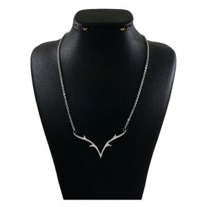 گردنبند نقره زنانه دلی جم طرح شاخ گوزن کد d 644