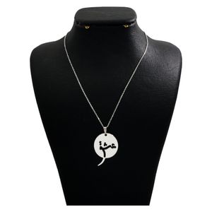 گردنبند نقره زنانه دلی جم طرح عشق کد d 164
