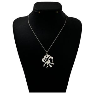 گردنبند نقره زنانه دلی جم طرح عشق کد d 319