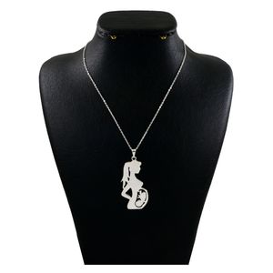 گردنبند نقره زنانه دلی جم طرح مادر باردار کد d 640